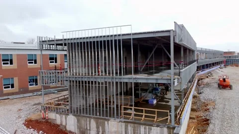 New Construction of Hillcrest School Vídeo Stock 172164305