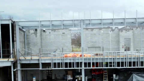 New Construction of Hillcrest School Vídeo Stock 172208983