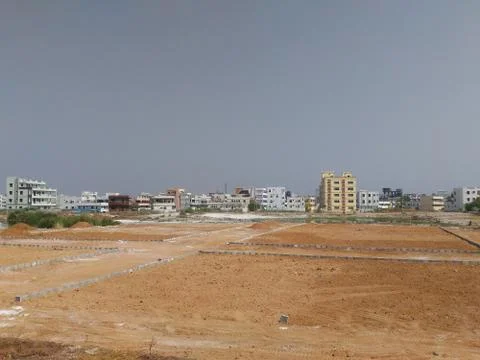 New construction Housing Development Projects small town village Hyderabad India Foto stock