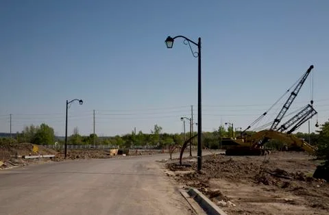 New Construction in Suburb Stock Photos