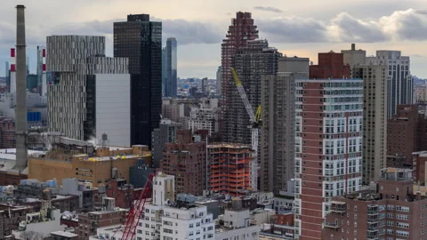 New Construction Timelapse Zoom Out Stock Footage 260993277