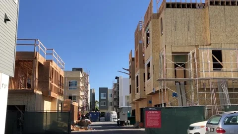 New construction wide 1 库存影片 154383226