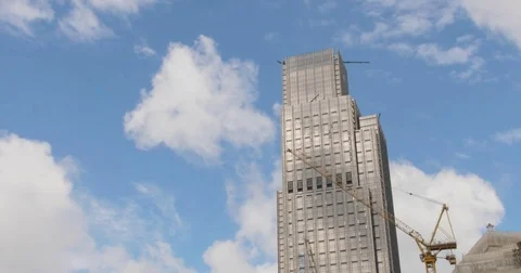 New constructions site in modern city Stock Footage 80261615