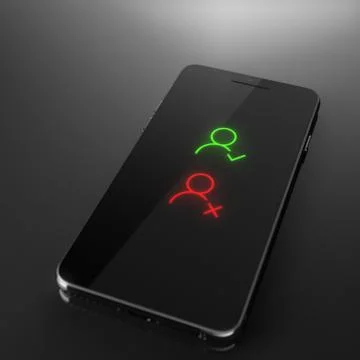 New contact, delete old - custom smart phone concept Illustrazione stock