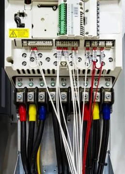 New control panel wiring Stock Photos