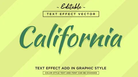 New cool editable text effect style vector Stock Illustration