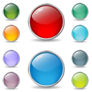 New cool web buttons Stock Illustration
