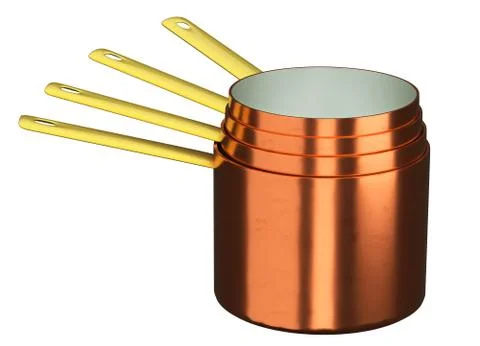 New copper pot but handmade Stock Illustration