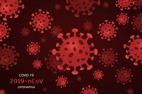 New Coronavirus (2019-nKoV). Design concept for protection against a viral pa Stock Illustration