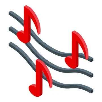 New creative melody icon isometric vector. Genius thinking Stock Illustration