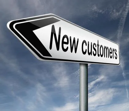 New customers Stock Illustration