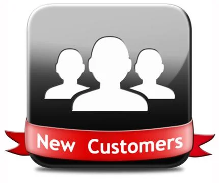 New customers Stock Illustration