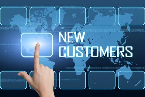 New Customers Stock Illustration