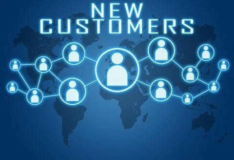 New Customers Stock Illustration