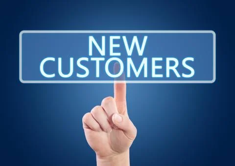 New Customers Stock Illustration