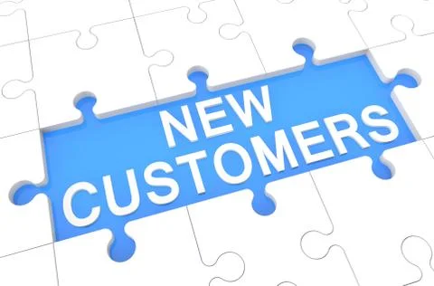 New Customers Stock Illustration