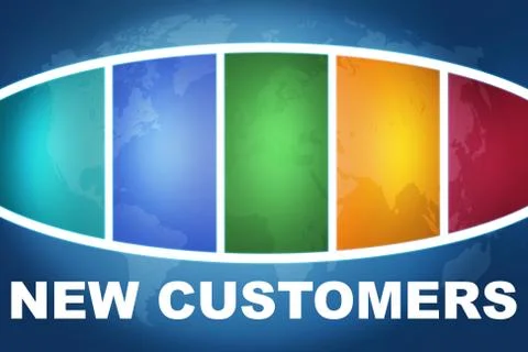 New Customers Stock Illustration