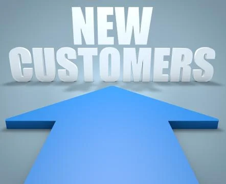 New Customers Stock Illustration