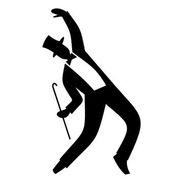 New dance simple sign 스톡 일러스트