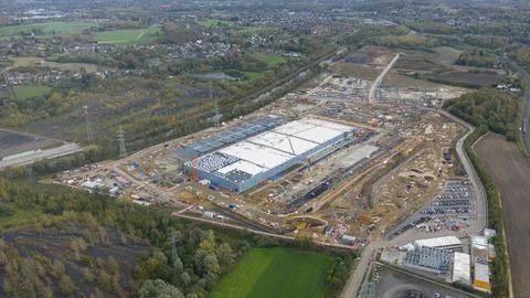 New data center for Cloud services and AI infrastructure in Farciennes, Belgium Stock Photos