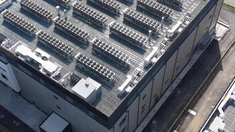 New Data Center Construction Supporting Digital Infrastructure in Milan Italy Stock Footage 346013832