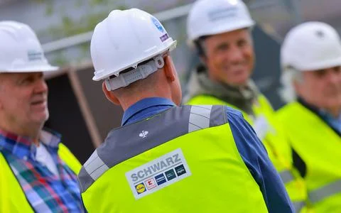 New data center on site of former East German lignite-fired power plant in Lubbe Stock Photos