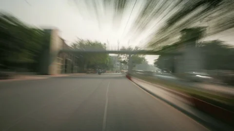 New Delhi hyperlapse driving Stock-Footage 70925191