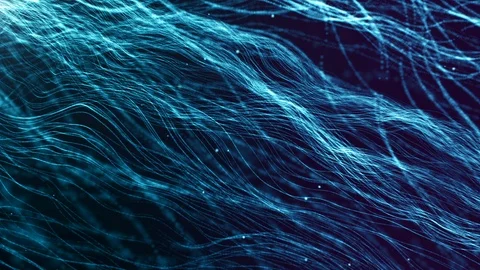 New design abstract digital particles wave flow and dots for motion backgroun Stock Footage 90270273