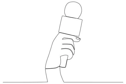 A new design microphone Stock Illustration