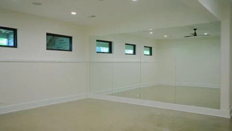 New development basement of new house. Wide shot Vidéo 253763868