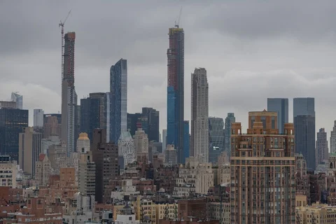 New Development Day to Night Stock Footage 126505298