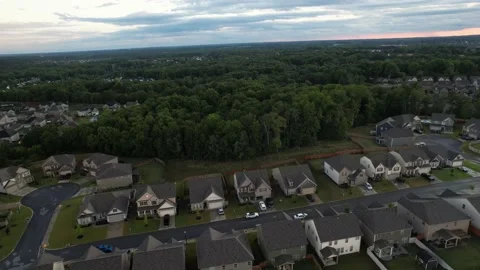 New Development Suburban Community Orbit Video stock 157178688
