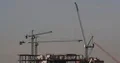 New Development Under Construction Area with Cranes on Rooftops Building London 4k or 4k+ Resolution