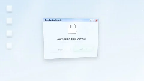 New device verification process for secure account access. 4K Vidéo 348301227