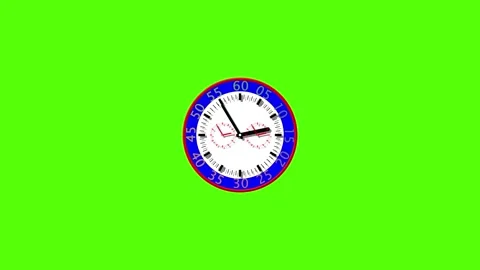 New digital clock icon animation on screen. 4k Stock Footage 332885112