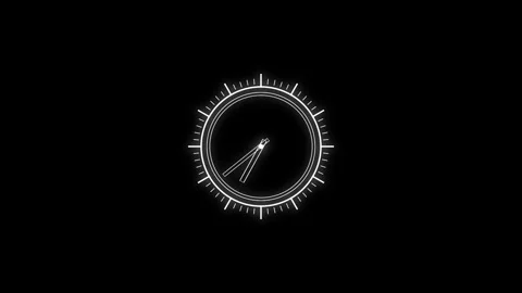 New digital clock icon animation. New concept Animated clock counting down. Vidéo 332960093