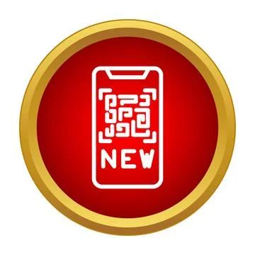 New digital content qr code scanning on smartphone Stock Illustration