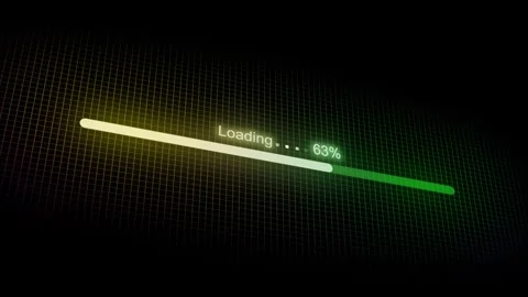 New Digital Glowing Bar Animation for Buffering, Waiting Screens Stock Footage 310648586