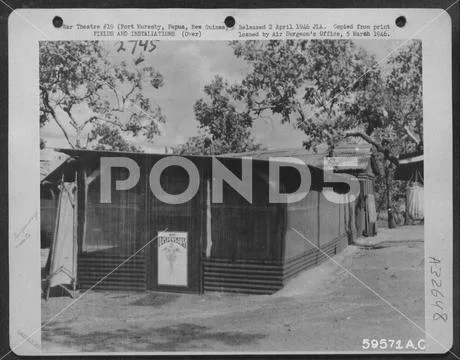 The New Dispensary Of The 38Th Bomb Group, 405Th Bomb Squadron, Port ...