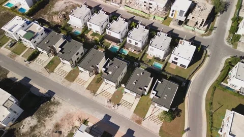 New district. View from above. Construction of apartment buildings 스톡 동영상 268930362