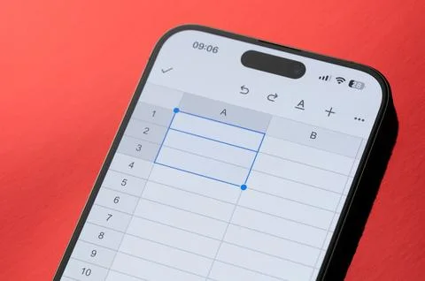 New document in google spreadsheet Stock Photos