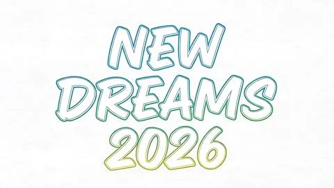 New dreams for 2026 Stock Illustration