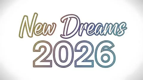 New dreams for 2026 Stock Illustration