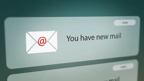 New E-mail Notification on Smart Phone Screen Stock-Footage 114548951