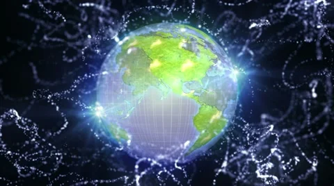 New earth particle 2 Stock Footage 10826301