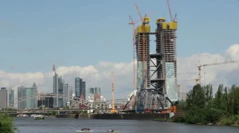New ECB Bank Timelapse Video stock 11149509