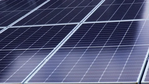 New ecologic house with solar panels Alternative to conventional energy. The Stock Footage 221481021