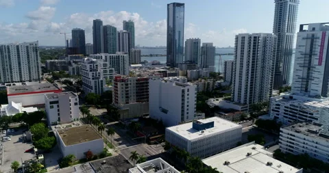 The new Edgewater skyline Stock Footage 197052518