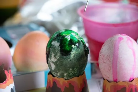 New Egg Dying Technique Stock Photos