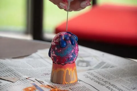 New Egg Dying Technique Stock Photos